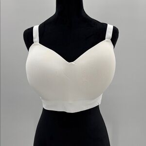 Truekind® Supportive Comfort‎ Wireless Shaping Bra in white size XXL NWT
